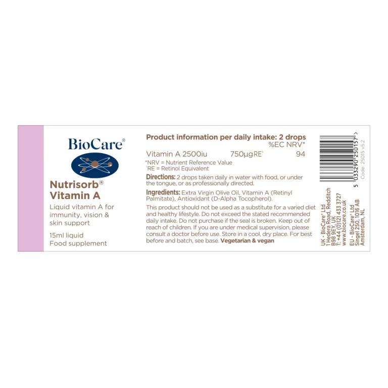 NUTRISORB® VITAMIN A 15ML thumbnail 2