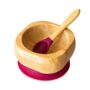 BAMBOO SUCTION BOWL & SPOON Red