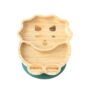 Bamboo suction plate - Dinosaur Forest Green