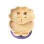 BAMBOO SUCTION PLATE – DINOSAUR Purple