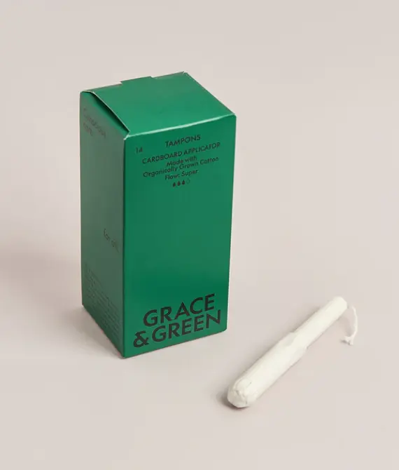 Organic Cotton Tampons With Applicator – Super