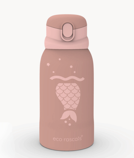 Stainless Steel Mermaid Water Bottle Rose