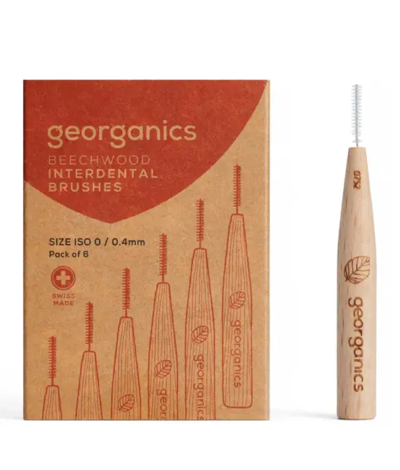 Beechwood Interdental Brushes – 6 units – ISO 0 (0.4mm)