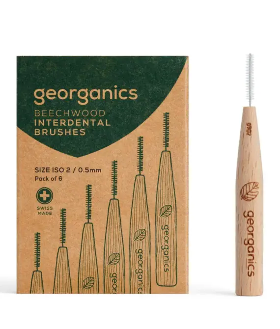 Beechwood Interdental Brushes – 6 units – ISO 2 (0.5mm)