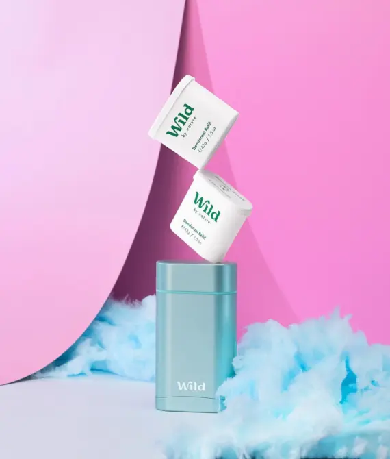 Wild Aqua Case and Mint & Aloe Vera Natural Deodorant