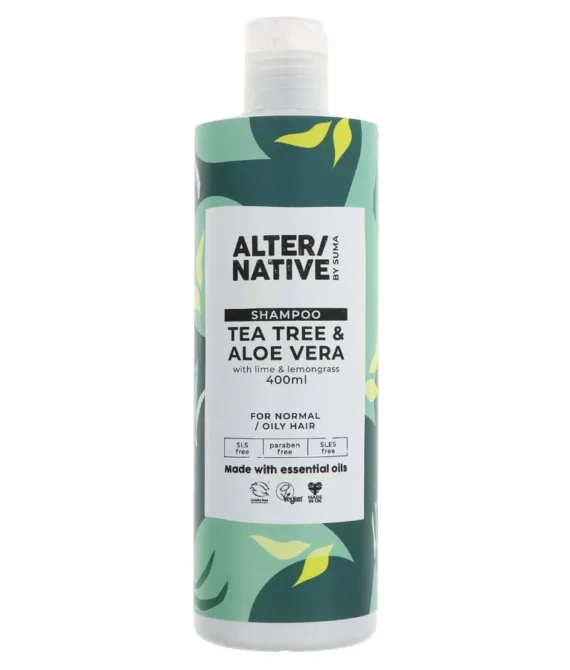 Alternative by Suma Tea Tree & Aloe Vera Shampoo – 400ml