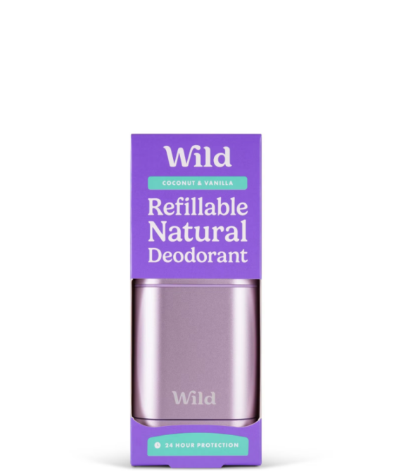 Purple Case + Coconut & Vanilla Deo Refill – Wild