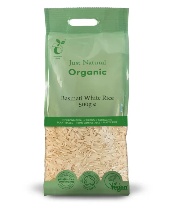 Just Natural Organic Basmati White Rice 500g