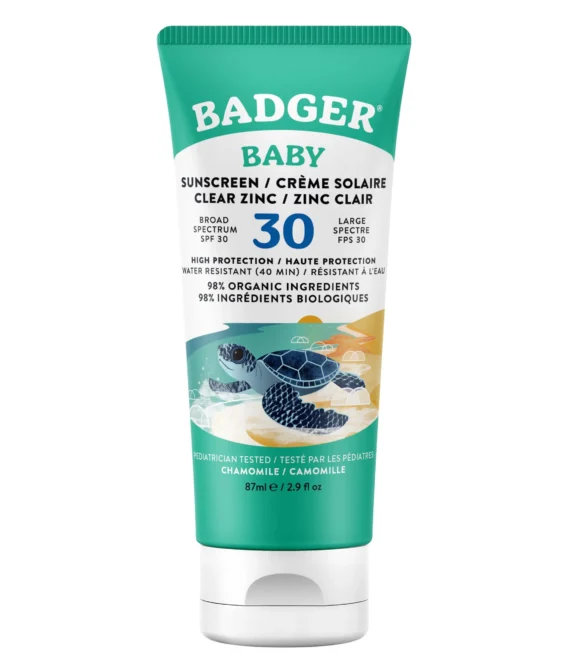 Sunscreen Cream Baby Clear Zinc SPF 30 White 87 ml