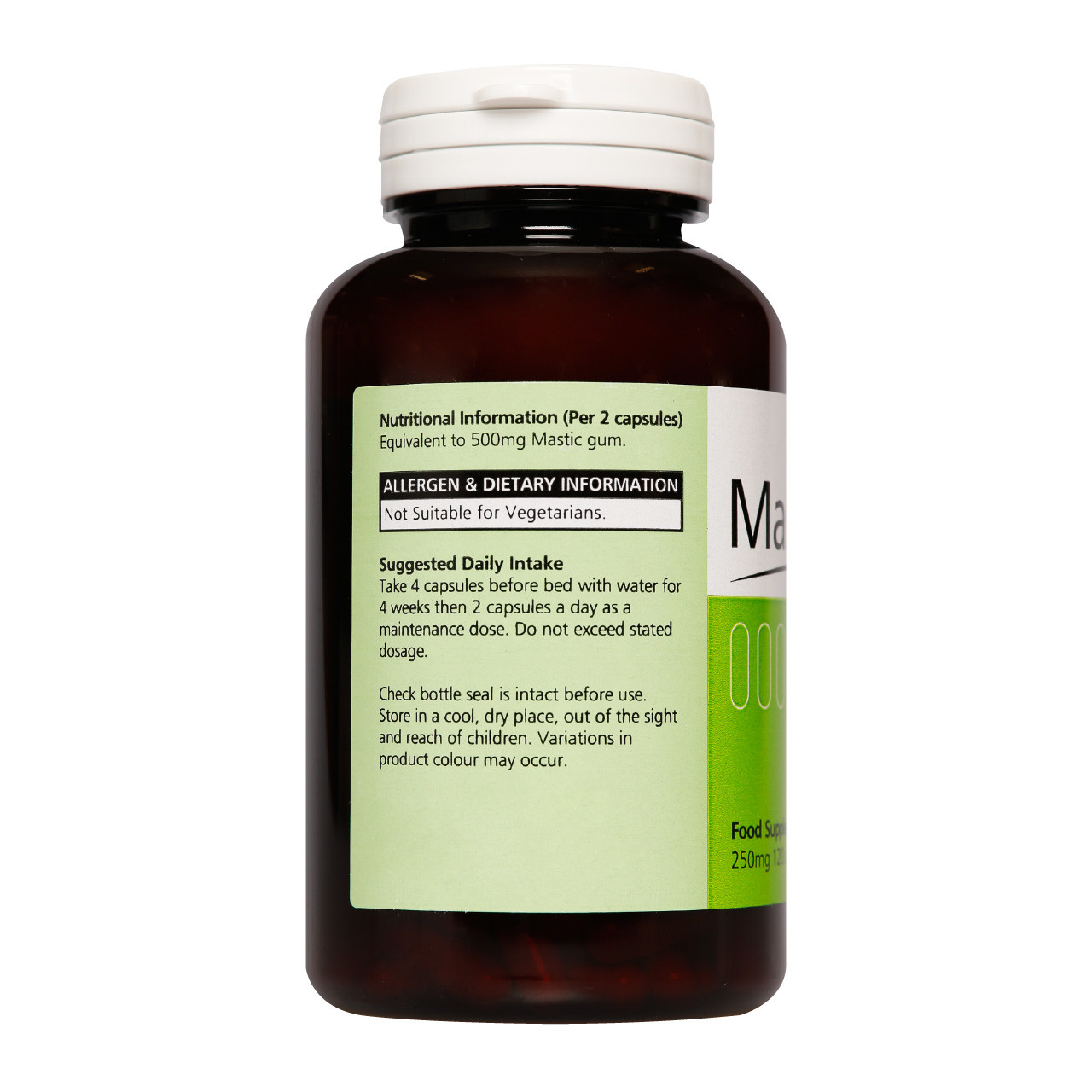 Mastika 250mg Mastic Gum - 120 Capsules - Figura 3