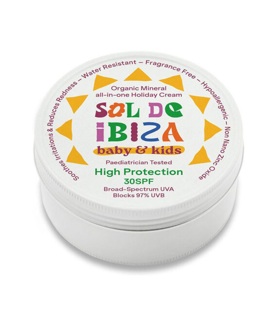 Sol de Ibiza SPF30 Baby and Kids Organic Mineral Suncream 100g
