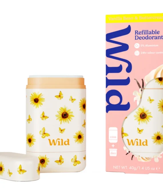 Sunflower Case + Vanilla Bean & Buttercream Deodorant Roll-On