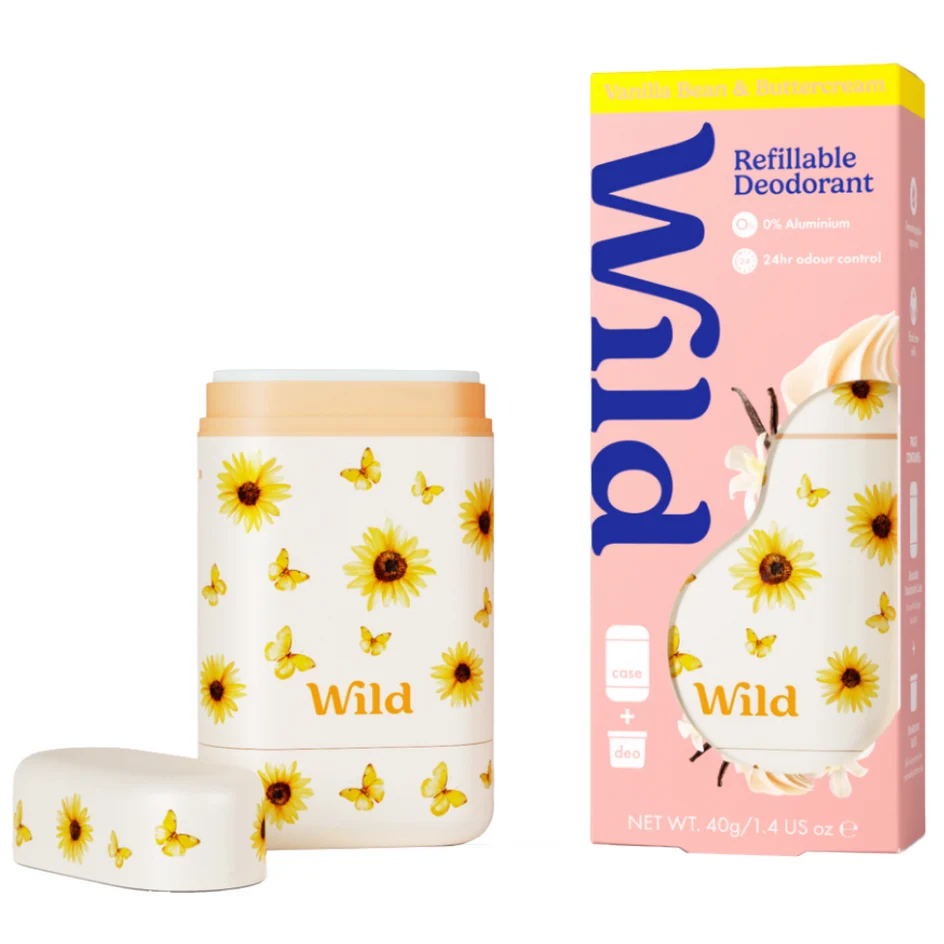 Sunflower Case + Vanilla Bean & Buttercream Deodorant Roll-On