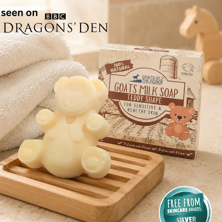 Goats milk soap bar – (Teddy shape) 60g e