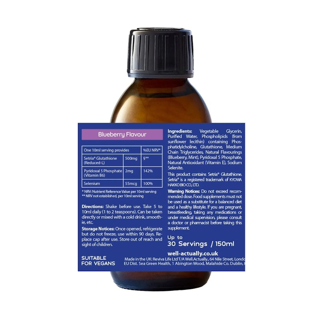 Well.Actually. Liposomal Blueberry Glutathione 500mg - 150ml - Figura 2